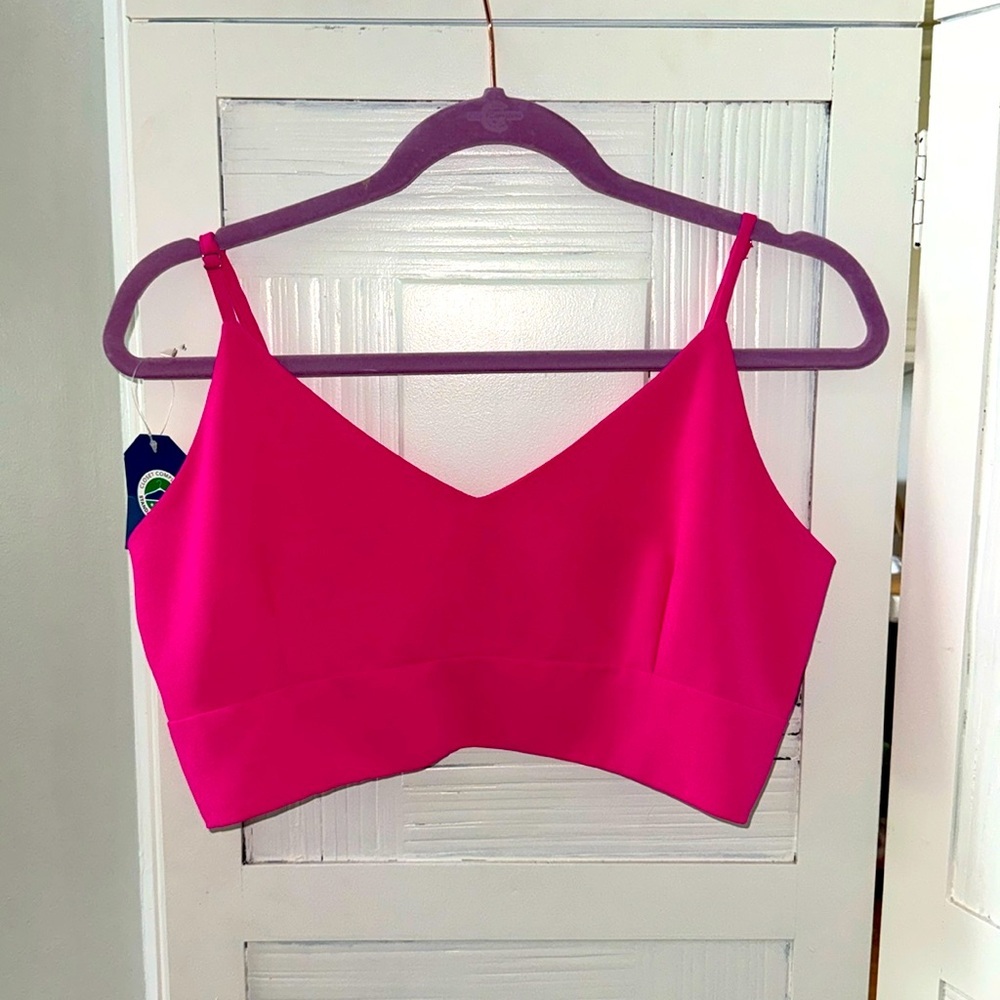 Hot Pink Crop Top Large